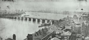 Battersea híd: kilátás a Chelsea Church Towerből, 1875 alkotó: English Photographer