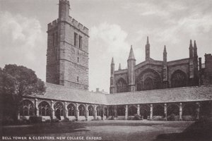 Bell Tower and Cloisters, New College, Oxford alkotó: English Photographer