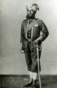 Bengáli gyalogos, 1900 körül (f/w fotó) alkotó: English Photographer