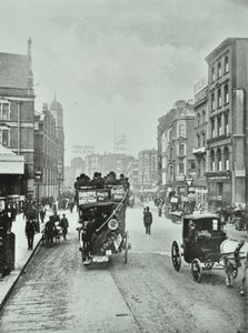 Bishopsgate: a Liverpool Streettől északra, London, 1890 alkotó: English Photographer