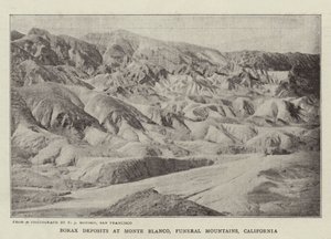 Borax betétek Monte Blanco, Funeral Mountains, California alkotó: English Photographer