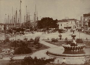 Bridgetown kikötője, 1900 körül alkotó: English Photographer