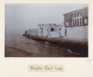 Bushire Coast Line, a „Fényképek Lord Curzon túrájáról a Perzsa-öbölben, november alkotó: English Photographer