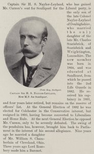 Sir H S. Naylor-Leyland kapitány, Southport új képviselője alkotó: English Photographer