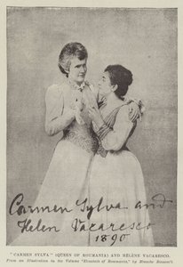 Carmen Sylva (Románia királynője) és Helene Vacaresco alkotó: English Photographer