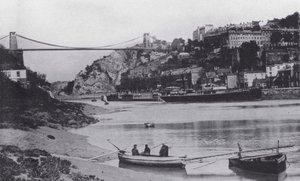 Clifton and Suspension Bridge (f/w fotó) alkotó: English Photographer