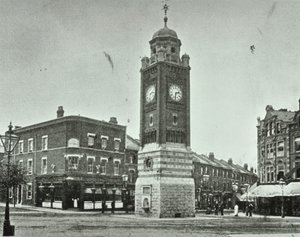 Óratorony, The Broadway, Crouch End, 1890 alkotó: English Photographer