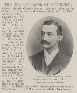 G C Kitson ezredes, CMG, Sandhurst új kormányzója alkotó: English Photographer