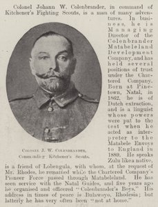 J W Colenbrander ezredes, a Kitcheners Scouts parancsnoka alkotó: English Photographer