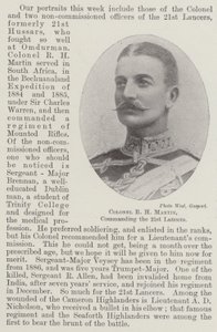 R H Martin ezredes, a 21. Lancers parancsnoka alkotó: English Photographer