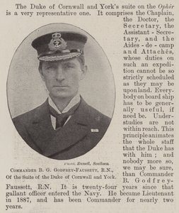 B G Godfrey-Faussett parancsnok, RN, Cornwall és York hercegének lakosztályából alkotó: English Photographer