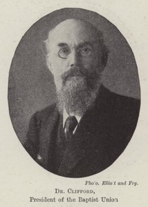 Dr. Clifford, a Baptista Unió elnöke alkotó: English Photographer
