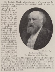 Dr. Ludwig Mond, az új gáz felfedezője alkotó: English Photographer