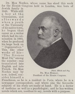 Dr. Max Nordau, a Cionista Kongresszus elnöke alkotó: English Photographer