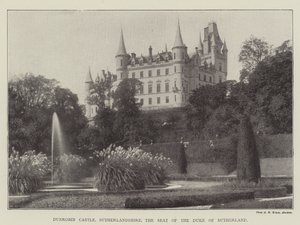 Dunrobin kastély, Sutherlandshire, Sutherland hercegének székhelye alkotó: English Photographer