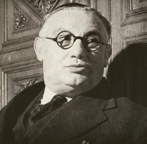 Ernest Bevin, portré, 1940 körül (fekete-fehér fotó) alkotó: English Photographer