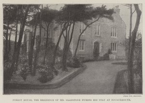 Forest House, Mr Gladstone rezidenciája Bournemouth-i tartózkodása alatt alkotó: English Photographer