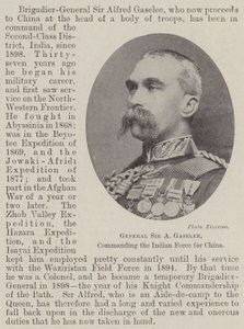 Sir A Gaselee tábornok, az indiai haderő parancsnoka Kínában alkotó: English Photographer