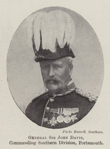 Sir John Davis tábornok, a déli hadosztály parancsnoka, Portsmouth alkotó: English Photographer