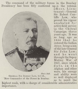 Sir Robert Low tábornok, GCB, a haderő új parancsnoka Bombayben alkotó: English Photographer