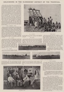Aranybányászat a Transvaal Klerksdorp kerületében alkotó: English Photographer
