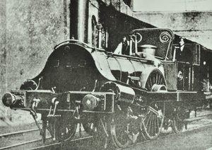 Great Eastern Railway (London és Blackwall szakasz) Egyvezetős harckocsimozdony, 1860 alkotó: English Photographer
