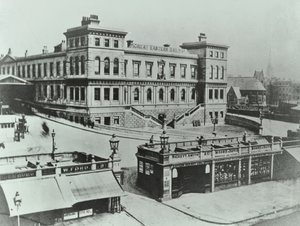 Nagy keleti végállomás a Bishopsgate-nél: külső, 1862 alkotó: English Photographer
