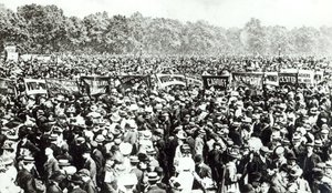 Great Votes for Women demonstráció a Hyde Parkban, 1908. június 21-én alkotó: English Photographer