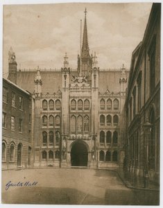 Guildhall, London. Viktoriánus fénykép alkotó: English Photographer