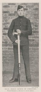 HRH Arthur Connaught herceg, akinek ezredét Dél-Afrikába vezénylik alkotó: English Photographer