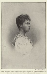 HRH Alexandra Louise Olga Victoria szász-coburg-gothai hercegnő, Hohenlohe-Langenburg örökös hercegének jegyese alkotó: English Photographer