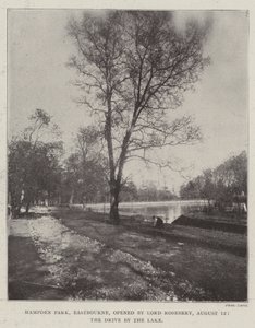 Hampden Park, Eastbourne, megnyitotta Lord Rosebery augusztus 12-én, a Drive by the Lake alkotó: English Photographer
