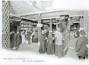 Harrods Provision Department, 1901 körül alkotó: English Photographer