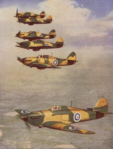 Hawker Hurricanes (színes fénykép) alkotó: English Photographer