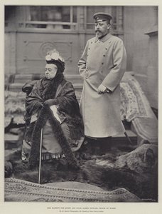 Őfelsége, a királynő és Albert Edward HRH, Wales hercege