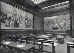 Parlament házai, Mózes szoba, Lordok Háza (f/w fotó) alkotó: English Photographer