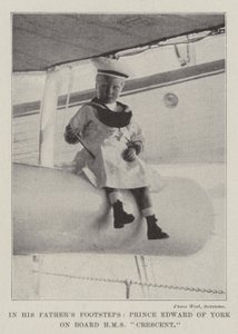 Atyák nyomában Edward York hercege a HMS Crescent fedélzetén alkotó: English Photographer