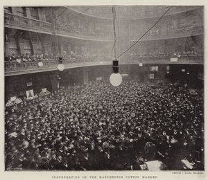 A Manchester Cotton Market felavatása alkotó: English Photographer