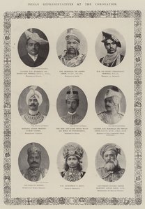 Indiai képviselők a koronázáson alkotó: English Photographer