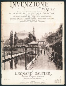 Invenzione Waltz, a Nemzetközi Találmányi Kiállításra komponált, Kensington, 1885 alkotó: English Photographer