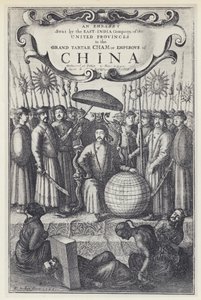 J Nieuhof, A Kelet-indiai Társaság által Kínába küldött nagykövetség, Tr J Ogilby 1673 (f/w fotó) alkotó: English Photographer