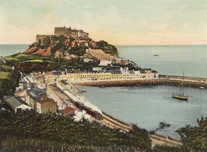 Jersey: Mount Orgueil kastély (színes fotó) alkotó: English Photographer
