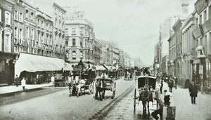 John Lewis, Oxford Street, Westminster LB: kelet felé néz az Oxford Circus, 1890 alkotó: English Photographer
