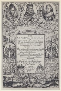 John Smith, The Generall Historie of Virginia, J Dawson, M Sparkes 1624 (f/w fotó) alkotó: English Photographer