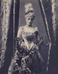 Kate Vaughan, az angol Gaiety Theatre színésznője (f/w fotó) alkotó: English Photographer