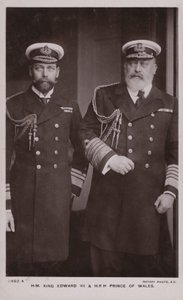 VII. Edward király, V. György király (fekete-fehér fotó) alkotó: English Photographer
