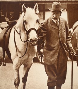 György király és kedvenc Pony Jock, 1930-as évek alkotó: English Photographer