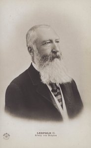 II. Leopold belga király (fekete-fehér fotó) alkotó: English Photographer