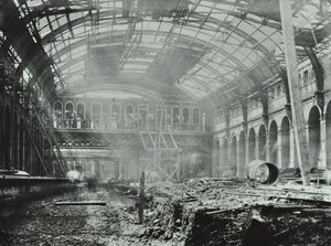 Kings Cross pályaudvar: folyamatban lévő építési munkák, 1862 alkotó: English Photographer