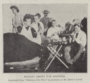 Kipling unter den Soldaten von English Photographer